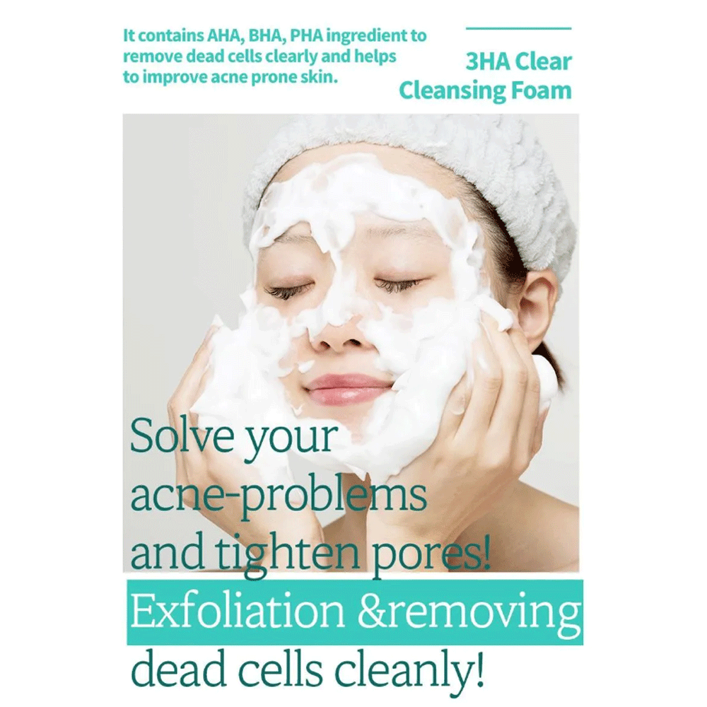 esfolio 3HA Clear Cleansing Foam 100ml
