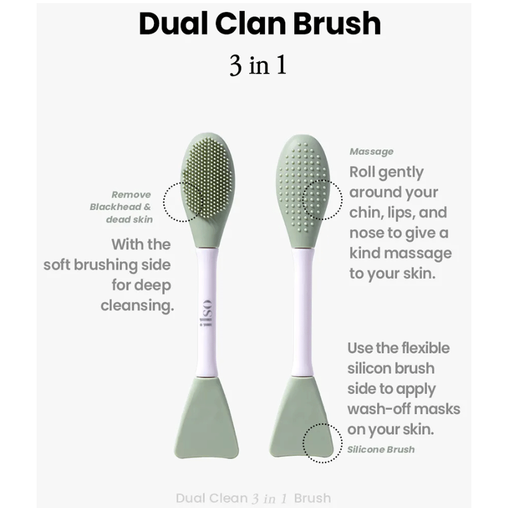 ilso Dual Clean Brush 1 pc
