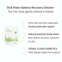 Muldream Vegan Green Mild Tea Tree Pore Mask 25ml *10ea