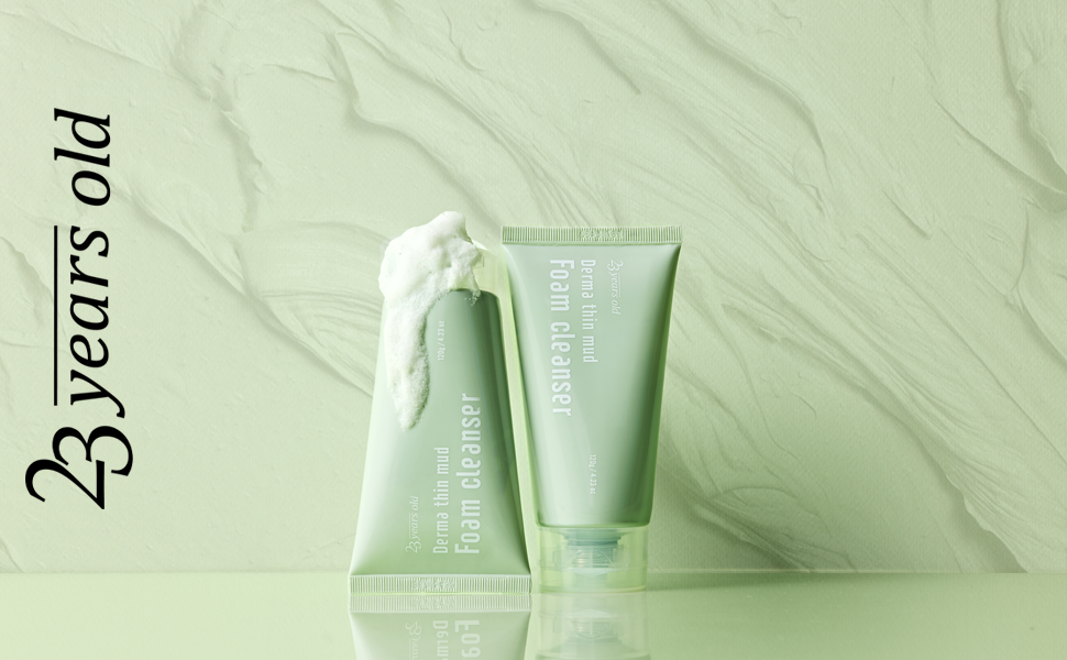 23years old Derma Thin Mud Foam Cleanser 120ml