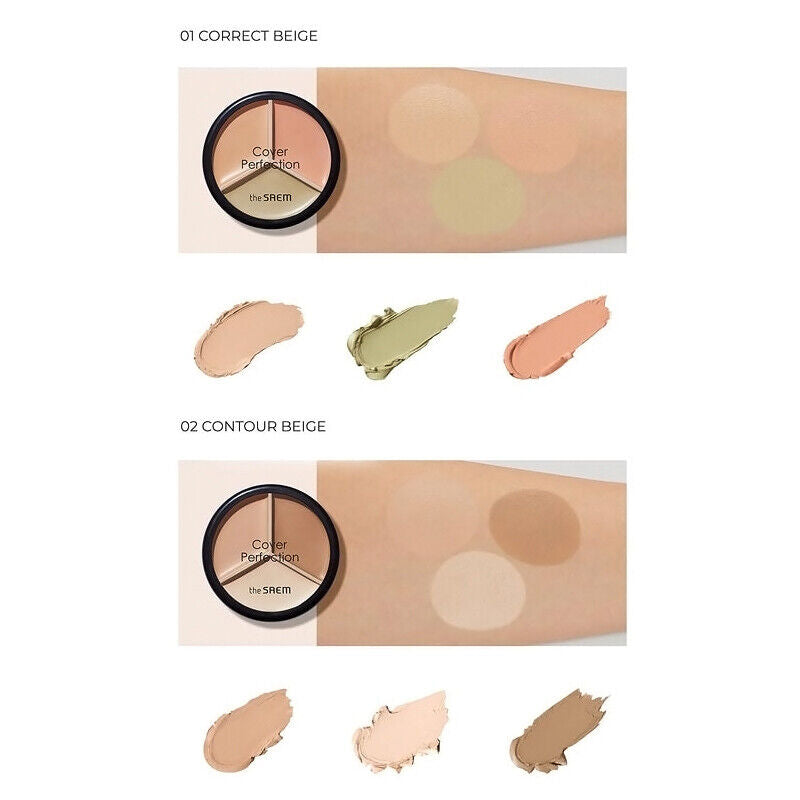 the SAEM Cover Perfection Triple Pot Concealer