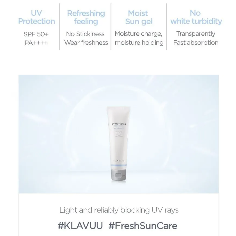 KLAVUU UV Protection Fresh Sun Gel 50ml