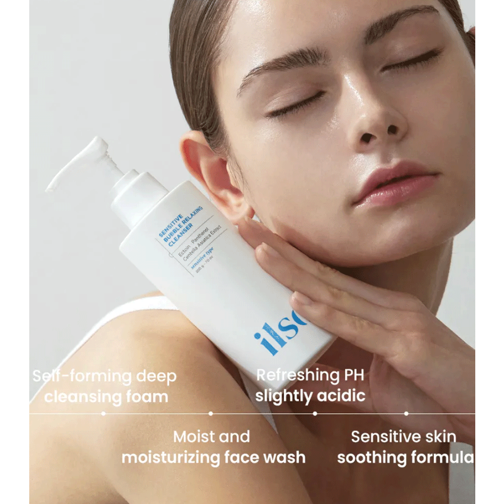 ilso Sensitive Bubble Relaxing Cleanser 200g