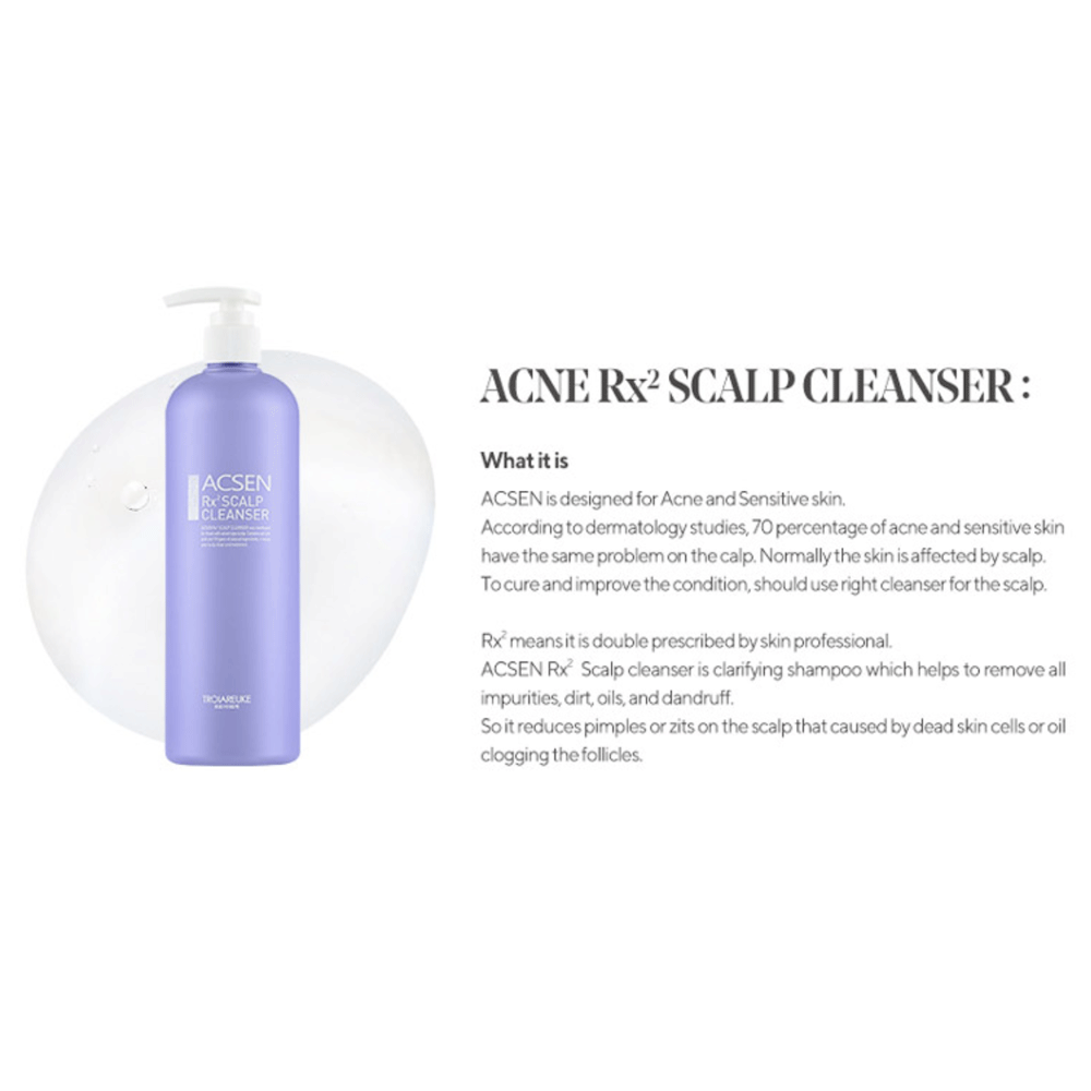 TROIAREUKE ACSEN Rx2 Scalp Cleanser 500ml