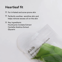 Abib Mild Acidic pH Sheet Mask 10ea #Heartleaf Fit
