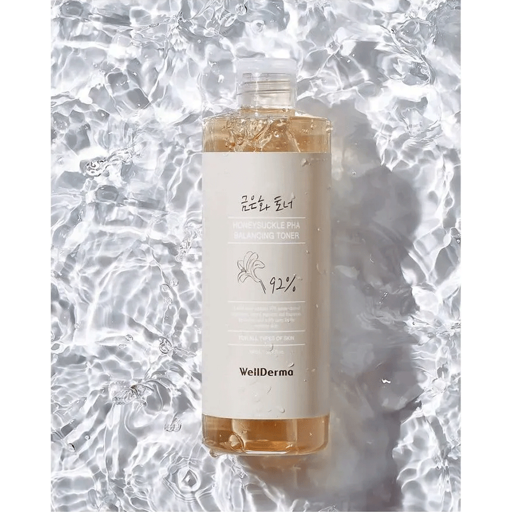 WellDerma Honeysuckle PHA Balancing Toner 500ml