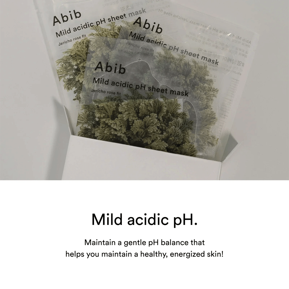 Abib Mild acidic pH sheet mask 10ea #Jericho rose fit
