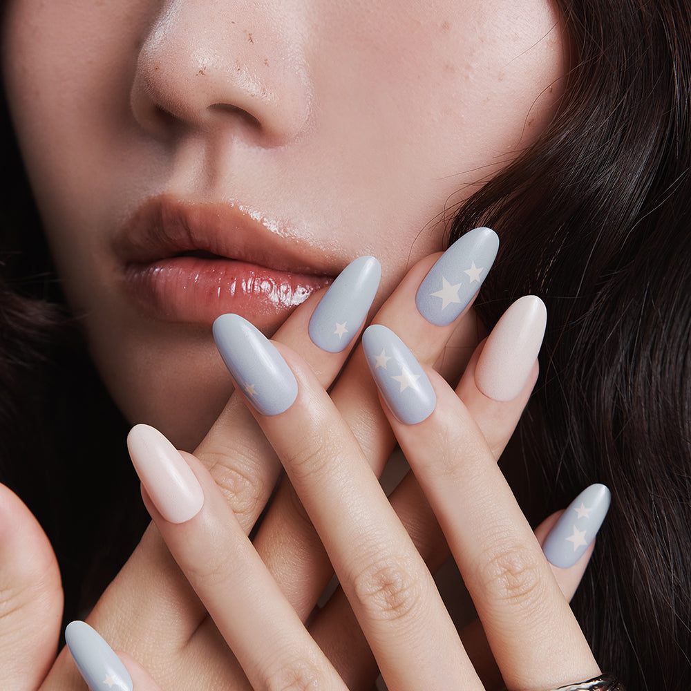 MUZMAK Nail Tips 36pcs #Starry(Almond)