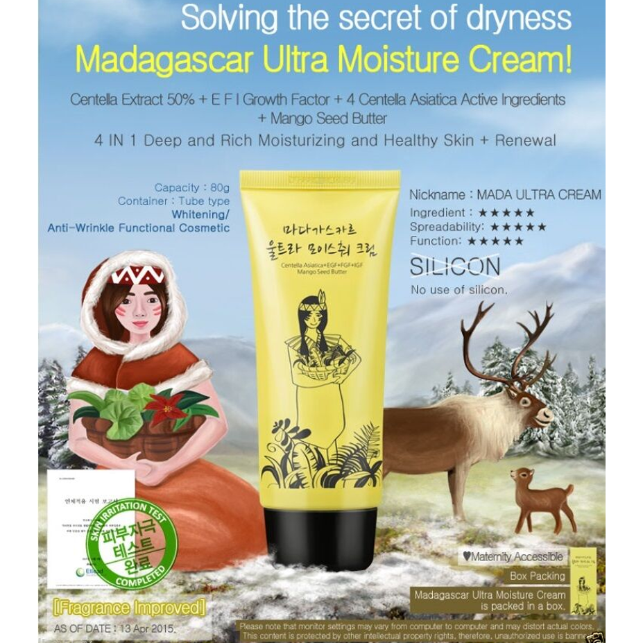 Sidmool Madagascar Ultra Moisture Cream 80g