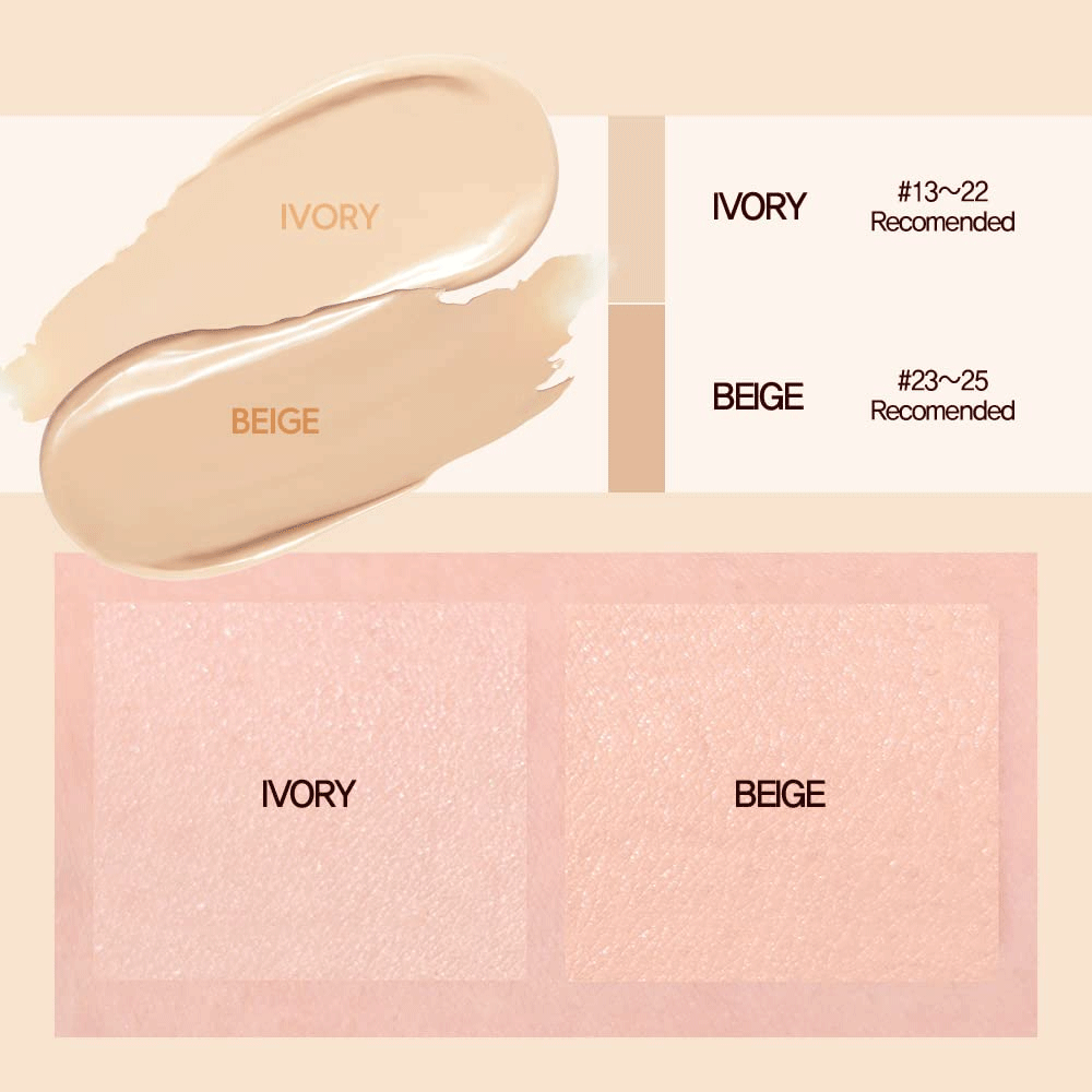 espoir Be Natural Cushion SPF50 PA++++ 14g *2ea (Original+Refill)