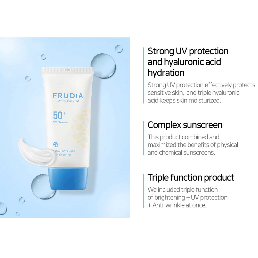 FRUDIA Ultra UV Shield Sun Essence SPF50+ PA++++ 50g