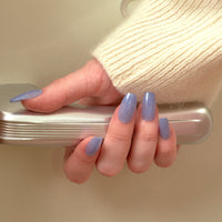MUZMAK Nail Tips 36pcs #Blue Lemonade(Coffin)