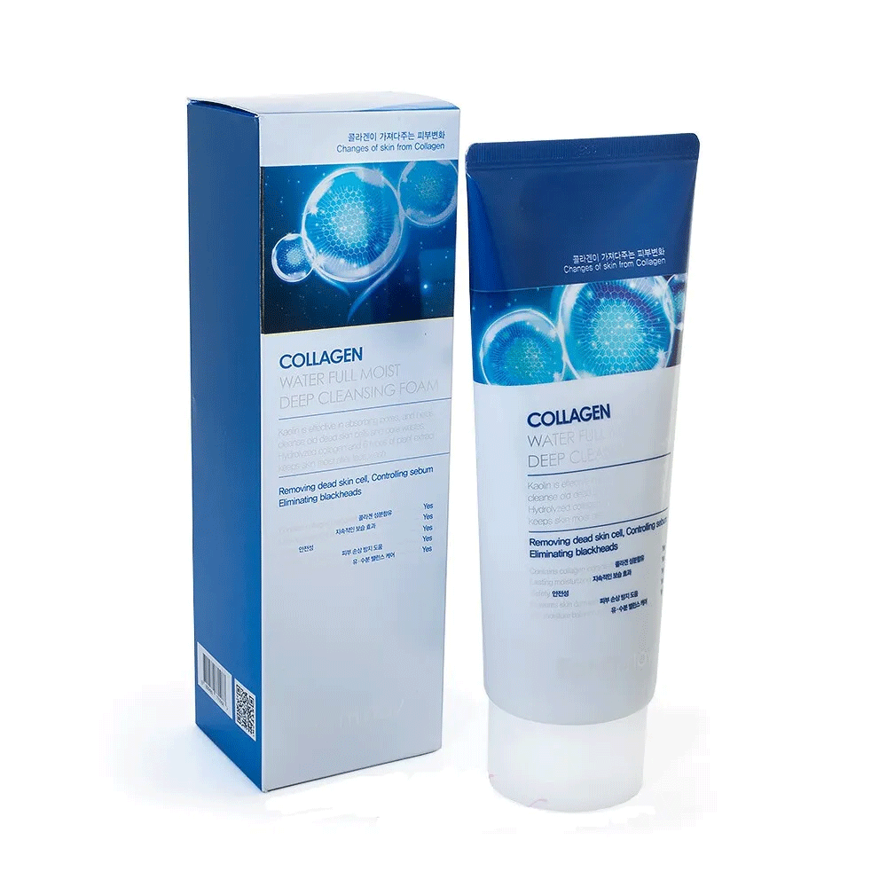 Farmstay Collagen Water Full Moist Deep Cleansing Foam 180ml