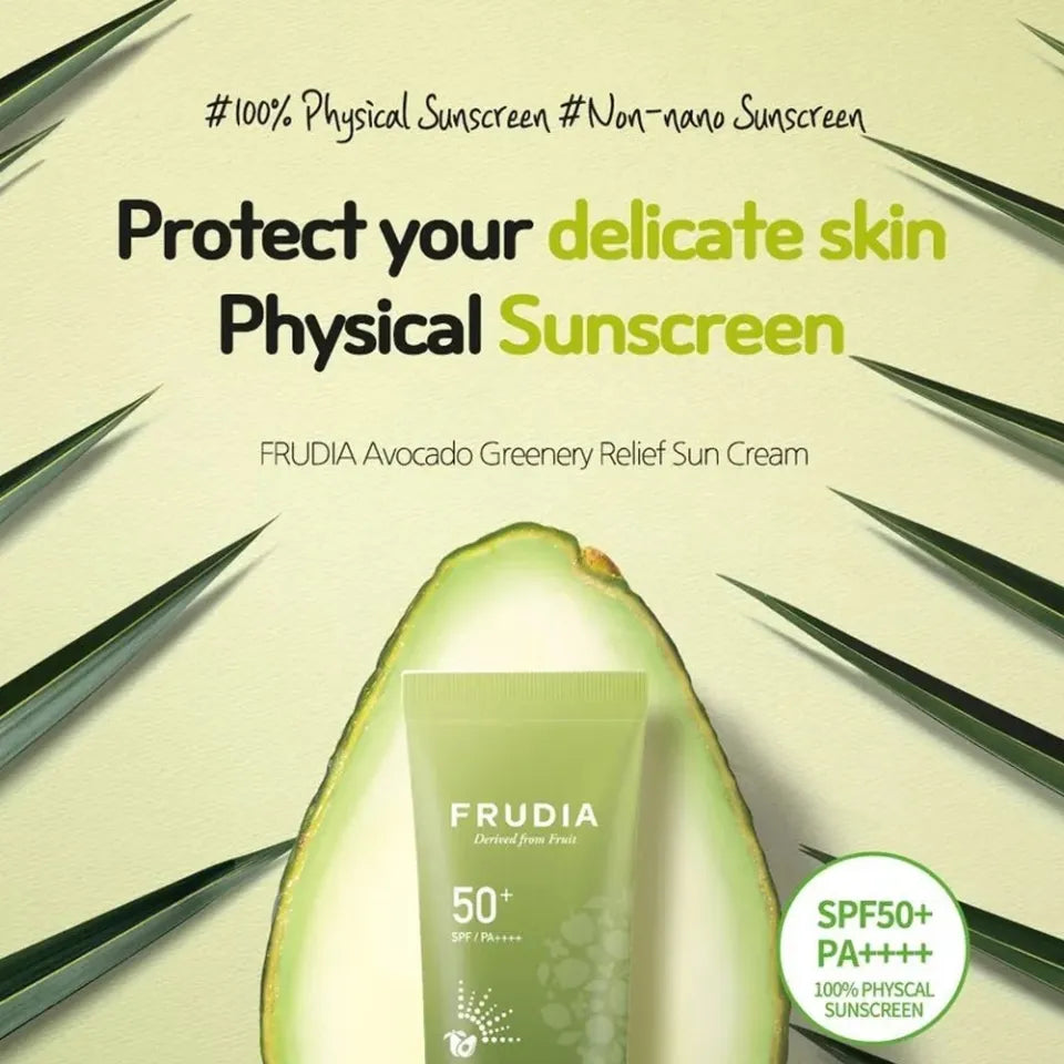 FRUDIA Avocado Greenery Relief Sun Cream SPF50+ 50g
