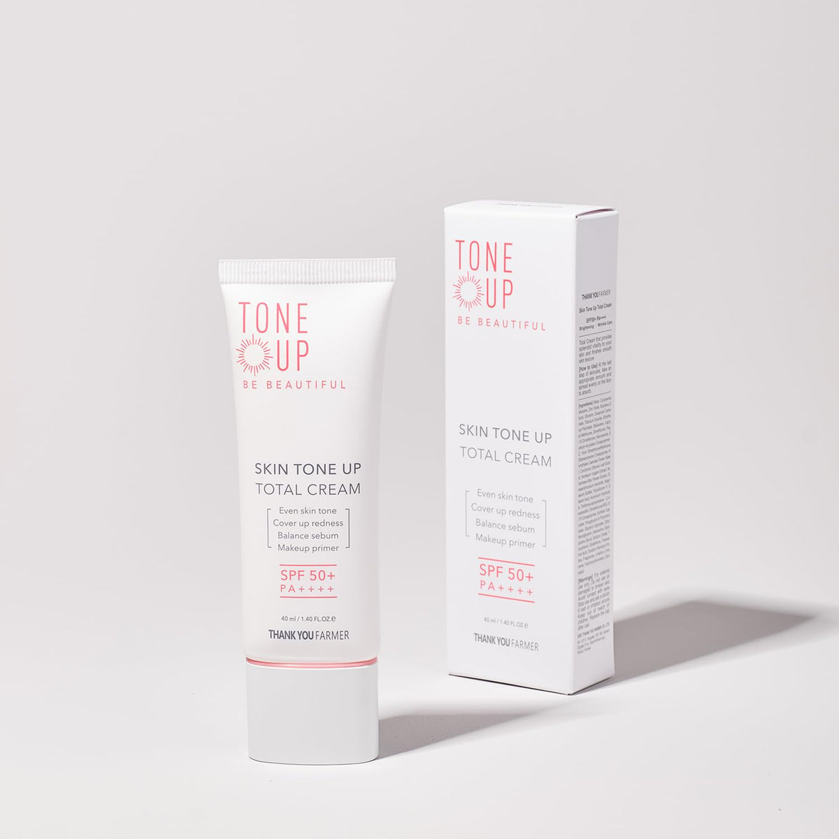 THANK YOU FARMER Skin Tone Up Total Cream SPF50+ PA++++ 40ml
