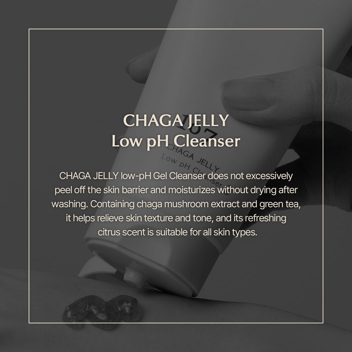 ONEOSEVEN Chaga Jelly Low pH Cleanser 120ml