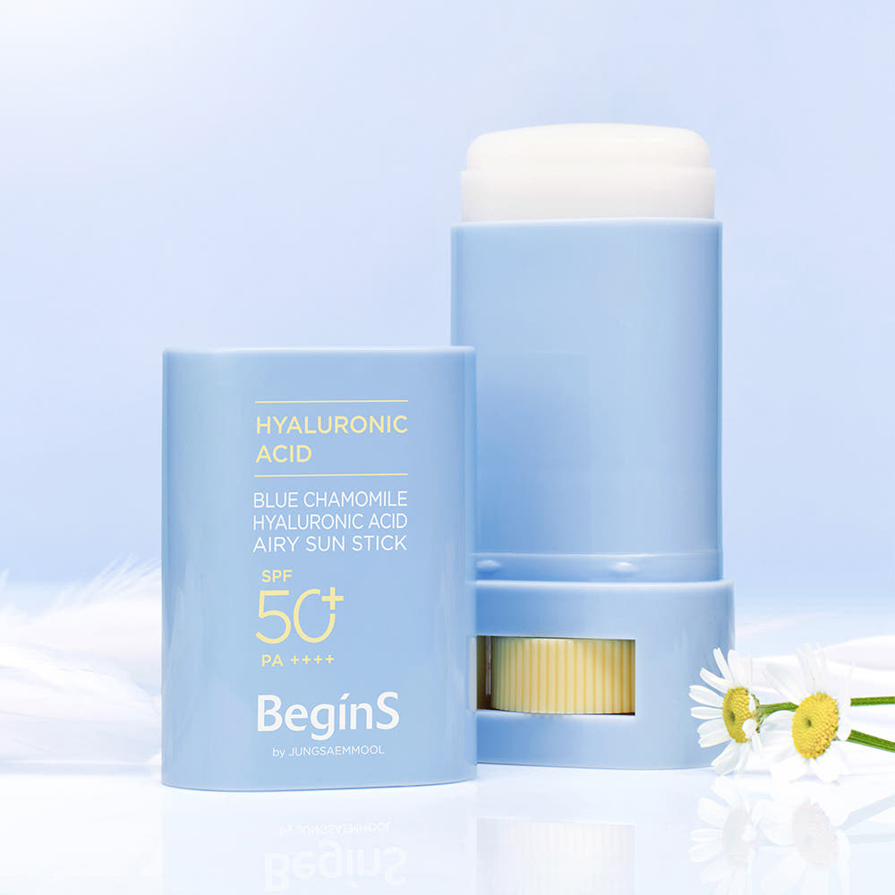 JUNGSAEMMOOL BeginS By JUNGSAEMMOOL Blue Chamomile Hyaluronic Acid Airy Sun Stick 15g