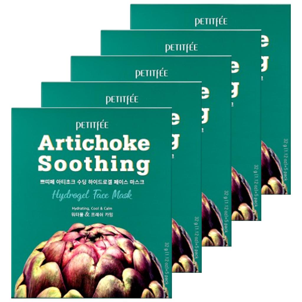 PETITFEE Artichoke Soothing Hydrogel Face Mask 5ea