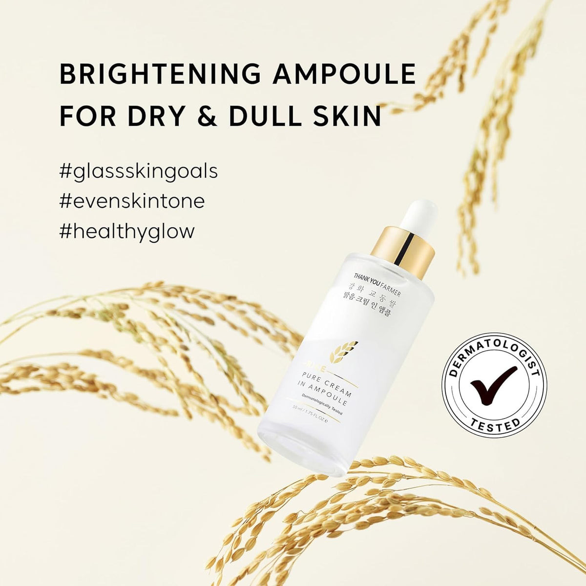 THANK YOU FARMER Rice Pure Cream In Ampoule 50ml