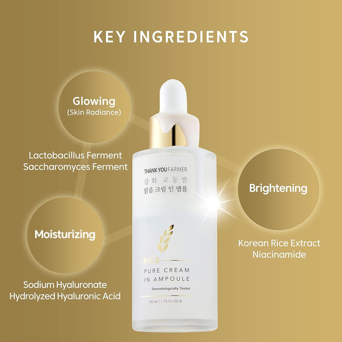 THANK YOU FARMER Rice Pure Cream In Ampoule 50ml
