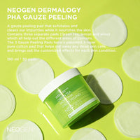 NEOGEN Dermalogy Green Tea Moist Pha Gauze Peeling 190ml (30 Pads)