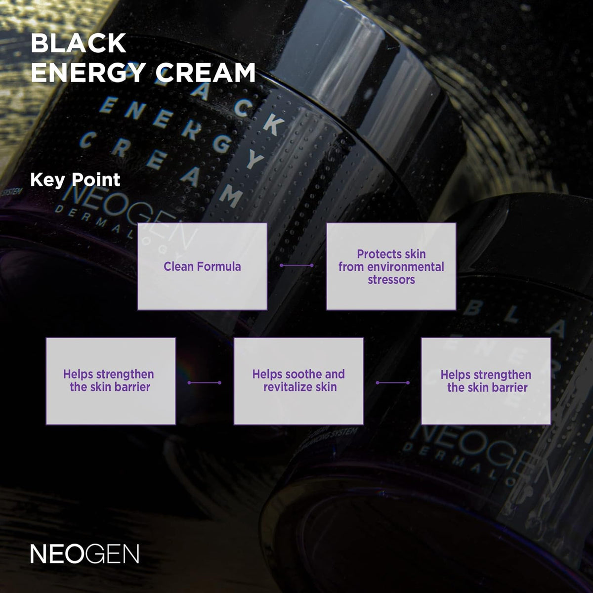 NEOGEN Dermalogy Black Energy Cream 80ml