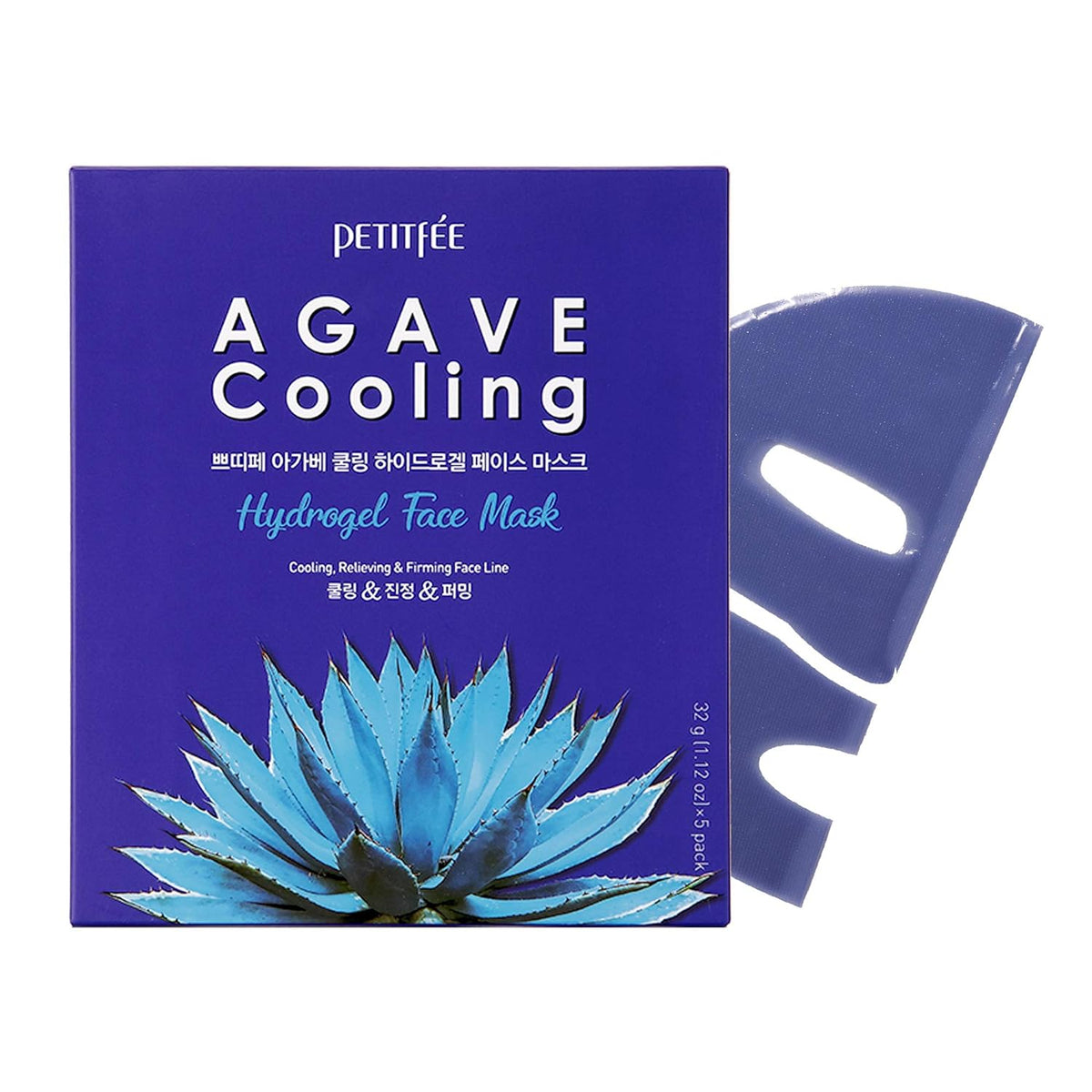 PETITFEE Agave Cooling Hydrogel Face Mask 5ea