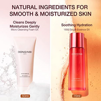 DONGINBI 1899 Single Essence EX 70ml & Cleansing Foam 50ml Special Set - Anti-Aging face essence with Korean Red Ginseng for Radiance and Repair