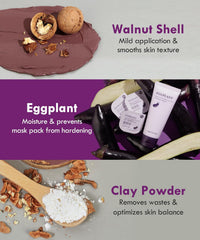 papa recipe Eggplant Clearing Mud Cream Mask 100ml