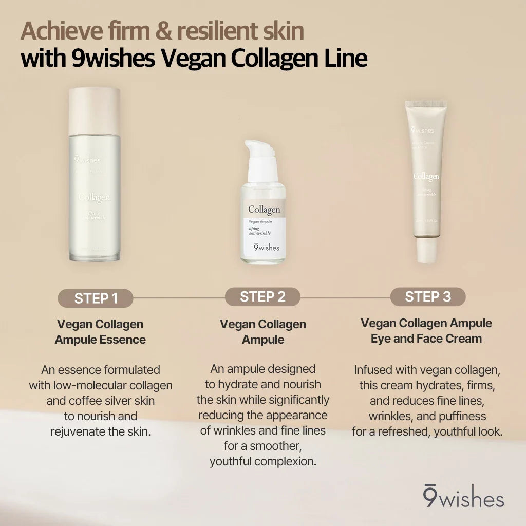9wishes Collagen Ampule Eye & Face Cream 40ml