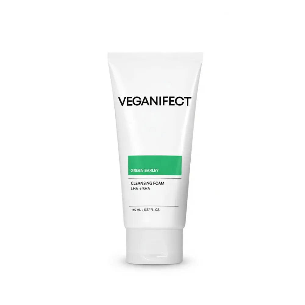 Veganifect Clean And Glow Green Barley LHA Deep Cleansing Foam 165ml