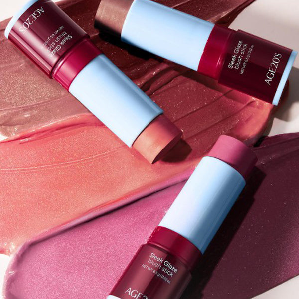 AGE20's Sleek Glaze Blush Stick 6.5g 3 Colors