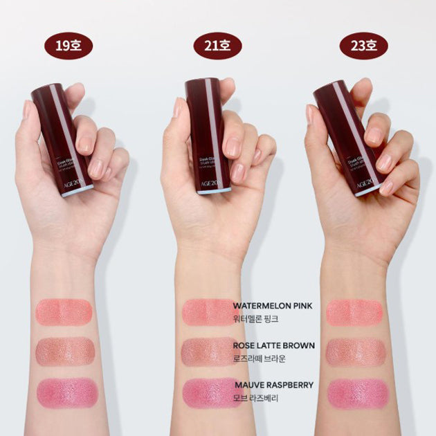 AGE20's Sleek Glaze Blush Stick 6.5g 3 Colors