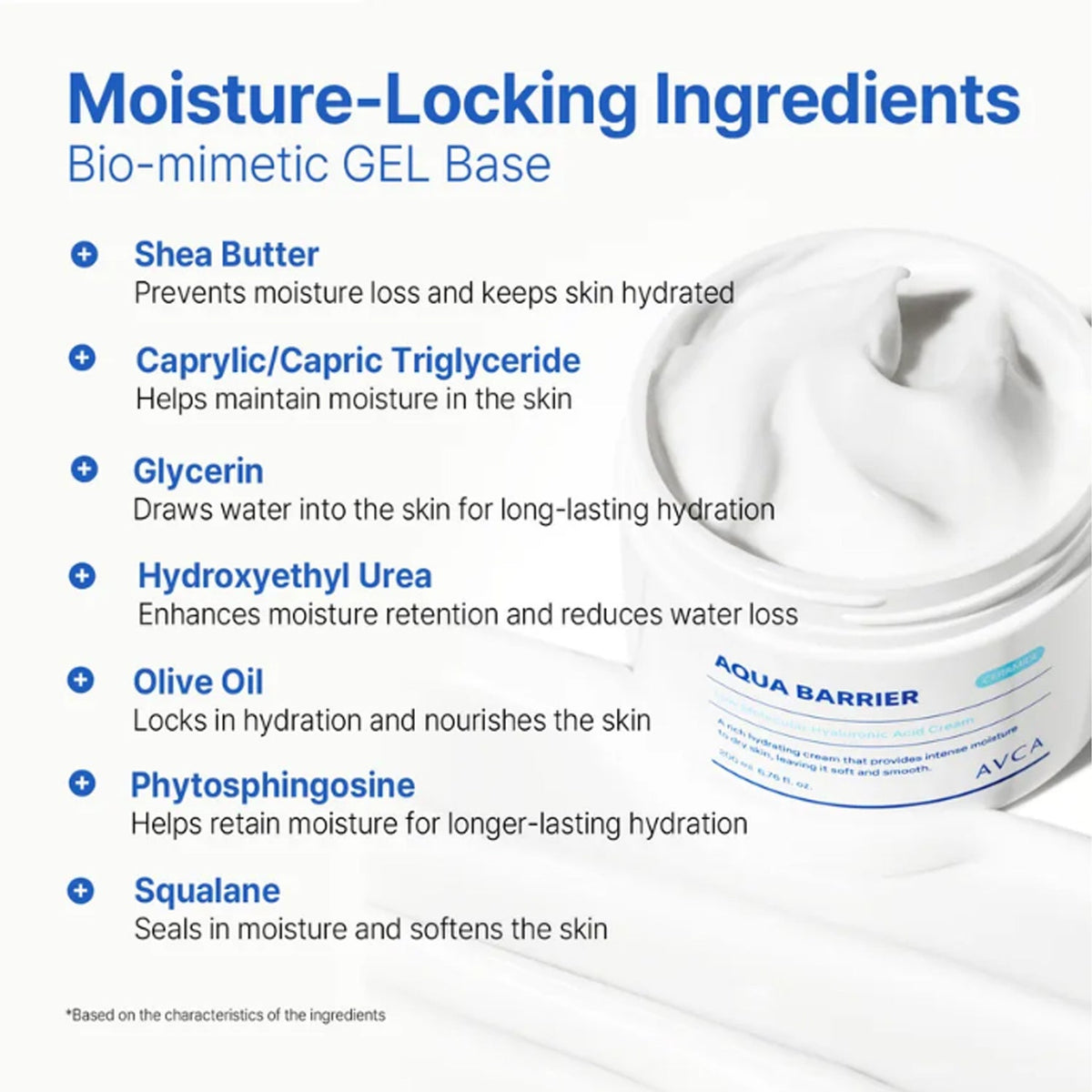 AVCA Aqua Barrier Low Molecular Hyaluronic Acid Cream 200ml