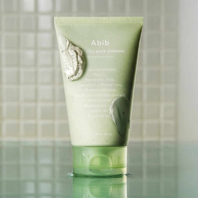 Abib Pore Clay Pack Cleanser Houttuynia Cordata Charcoal Pack to Foam 120ml