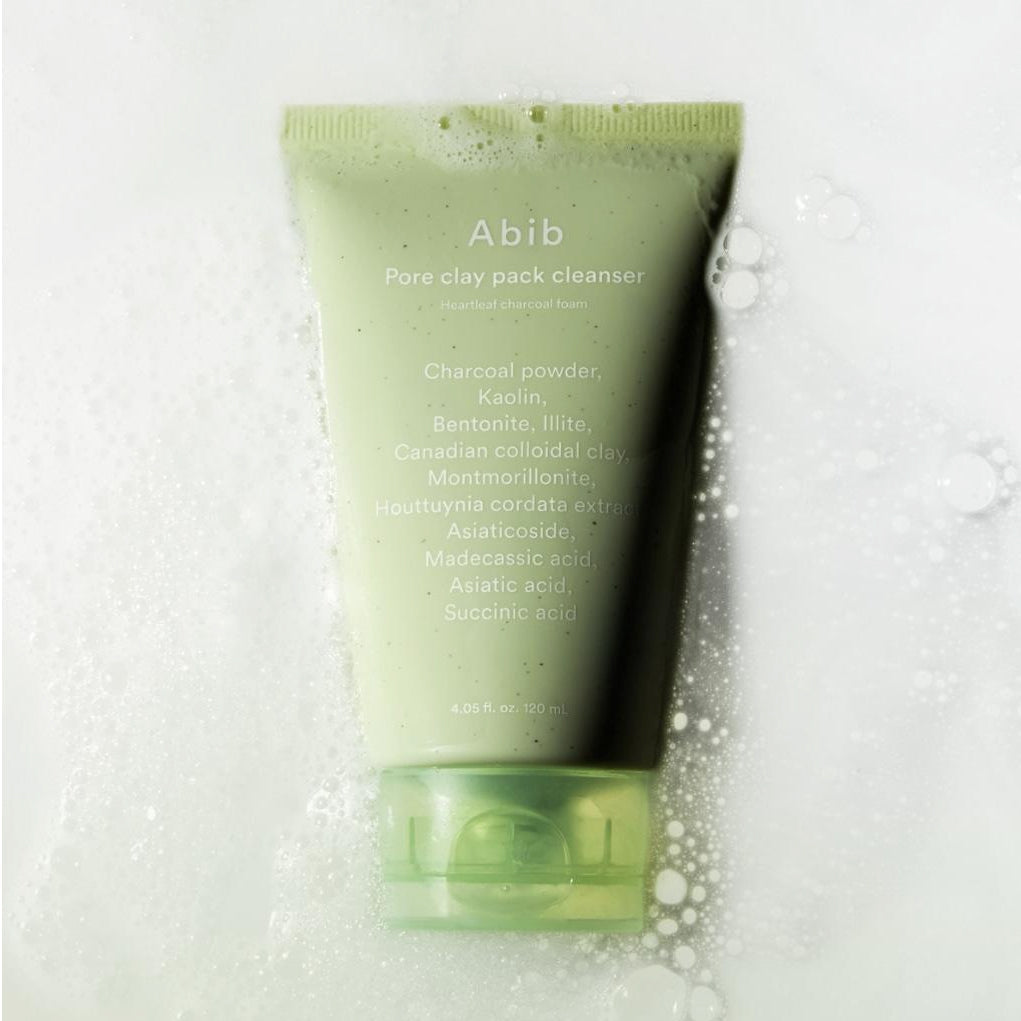 Abib Pore Clay Pack Cleanser Houttuynia Cordata Charcoal Pack to Foam 120ml