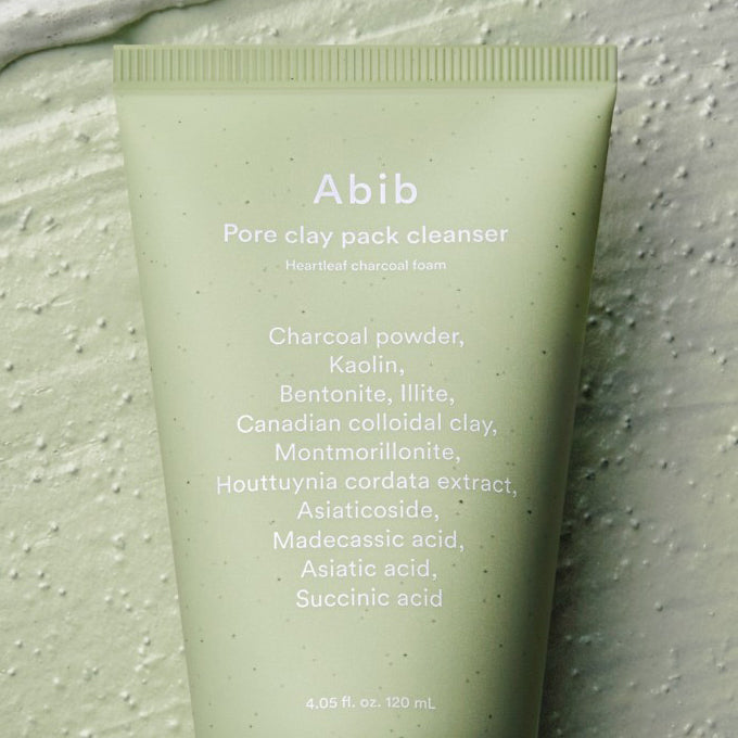 Abib Pore Clay Pack Cleanser Houttuynia Cordata Charcoal Pack to Foam 120ml