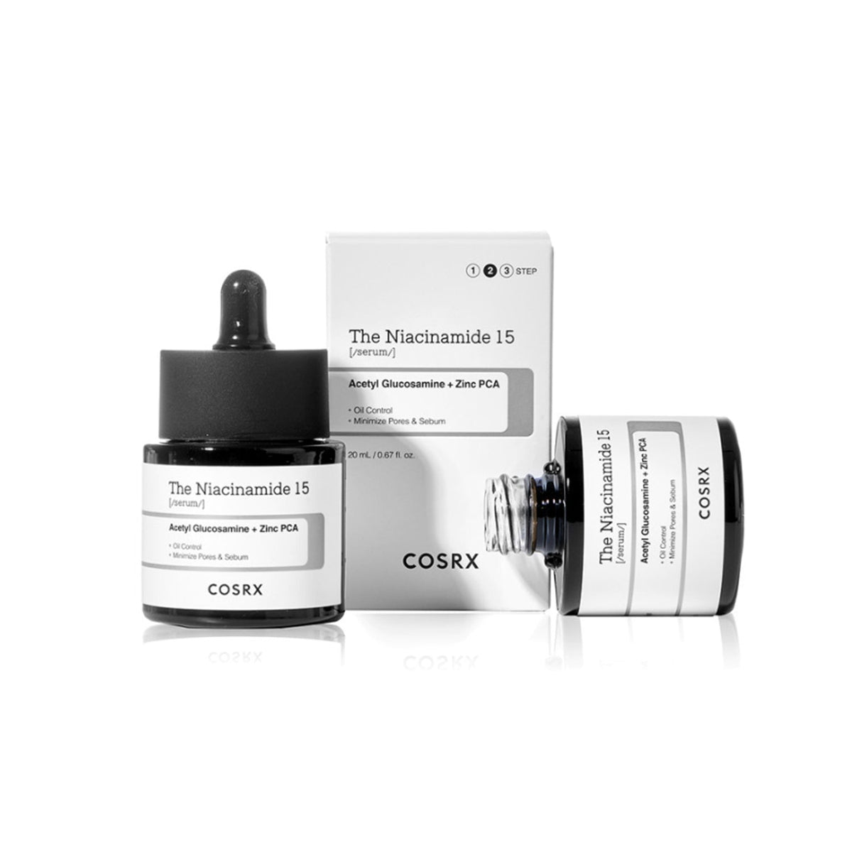 COSRX Trouble Solution Skin Texture & Pore Care Set (The Niacinamide 15 Serum 20ml x 3)