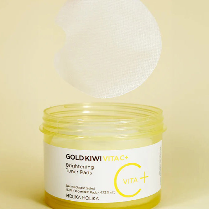 Holika Holika Gold Kiwi Vita C Plus Brightening Toner Pad 140ml 80pads