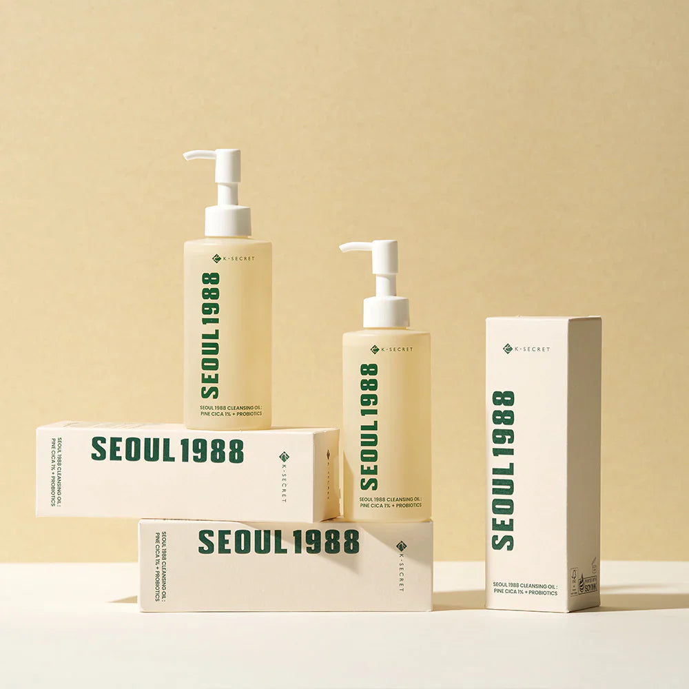 K-SECRET SEOUL 1988 Cleansing Oil : Pine Cica 1% + Probiotics 200ml