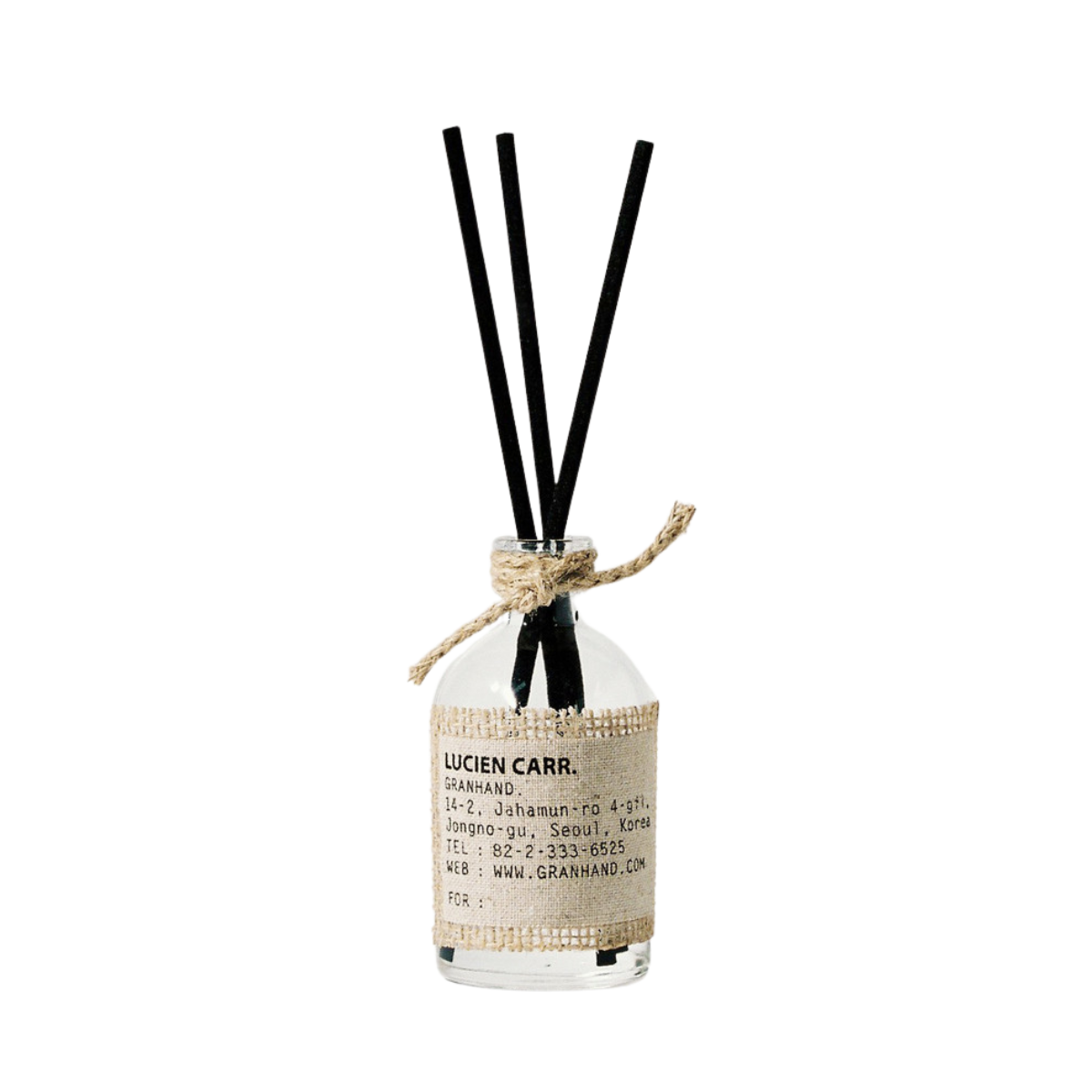 GRANHAND. Diffuser Set 150ml (9 Types) (Diffuser + glass bottle + 5 reeds)