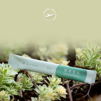 MOO100 Bamboo Mint Shampoo Travel Stick Pouch 10ml × 10pcs