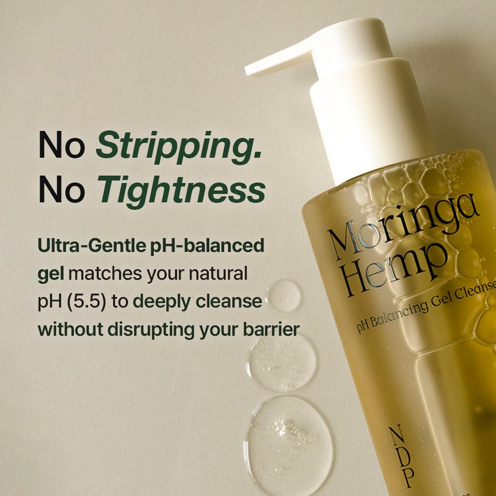NDP Moringa Hemp pH Balancing Gel Cleanser 200ml