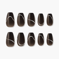 MUZMAK Nail Tips 36pcs #Noise (Coffin)