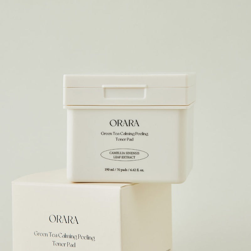 ORARA Green Tea Calming Peeling Toner Pads 190ml * 70 Pads