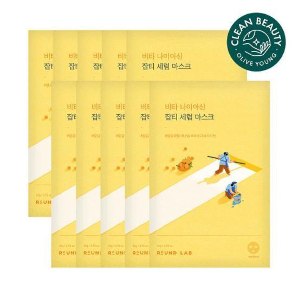ROUND LAB Vita Niacinamide Dark Spot Serum Mask 10ea