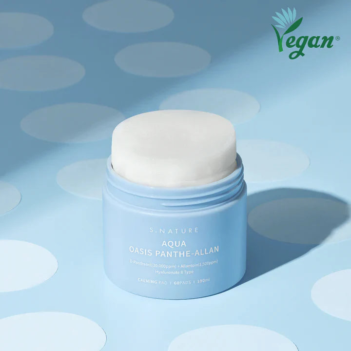 S.NATURE Aqua Oasis Panthe-Allan Calming Pad 190ml x 60ea