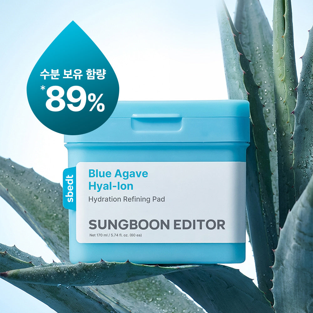 SUNGBOON EDITOR Blue Agave Hyal-ion Moisture Pad 150ml 60ea