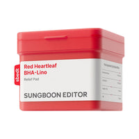 SUNGBOON EDITOR Red Houttuynia Cordata BHA L Reno Relief Pad 190ml 60ea