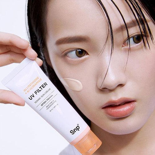 Snp Glutathione Niacinamide UV Filter Toning Sun Cream 50ml